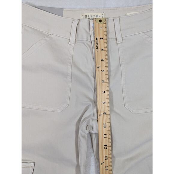 NWT Harper Heritage Cargo Bootcut Jeans Women's Size 29 Beige - Picture 10 of 12